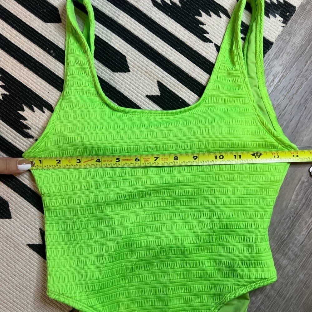 NEW Mosmann Australia One-Piece Swimsuit Small Neon Green - Picture 6 of 8